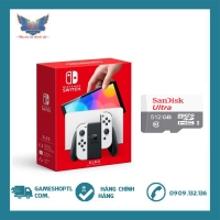 Máy Game Nintendo Switch Oled Hack 256gb Màu Trắng