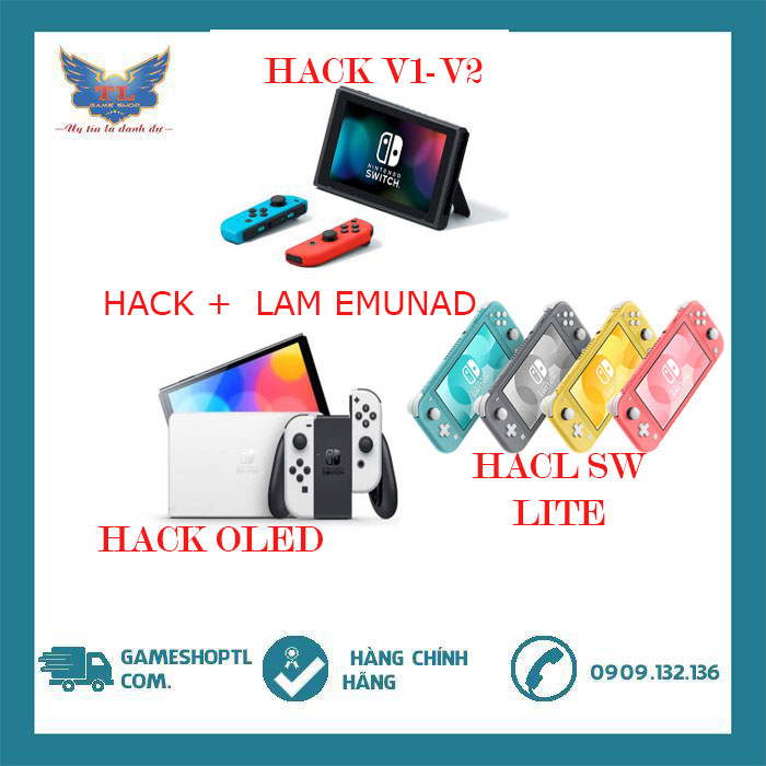 Hack máy Nintendo Switch V1, V2, LITE, OLED - Hack chip HWFLY V6