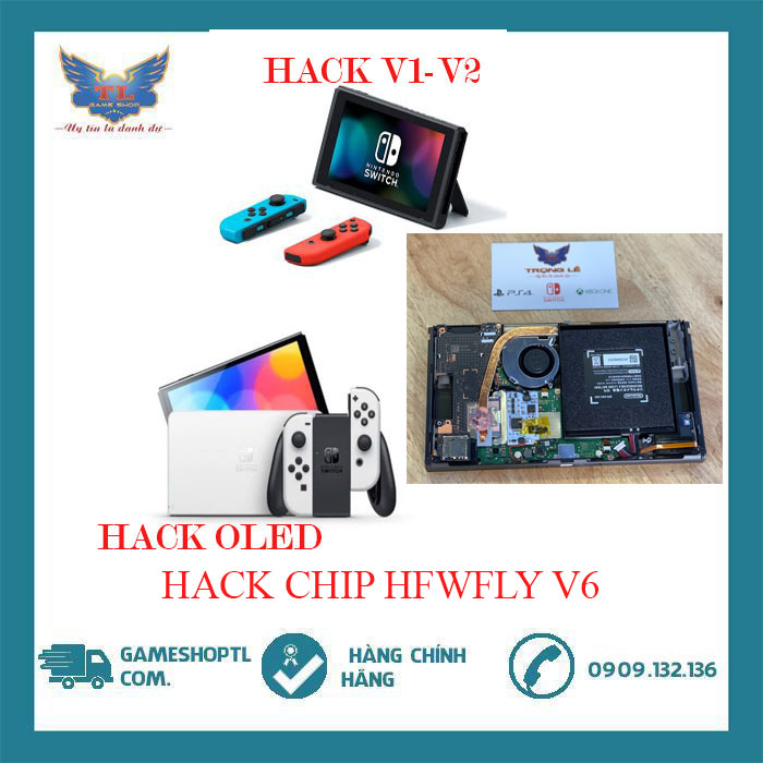 Hack máy Nintendo Switch V1, V2, LITE, OLED - Hack chip HWFLY V6