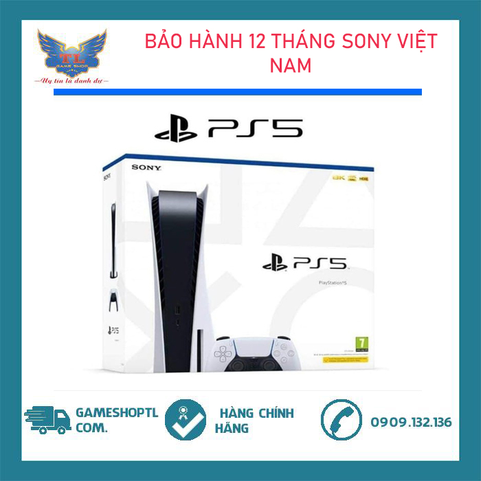 Máy Chơi Game PS5 bản ổ đĩa ( Playstation 5 Standard ) - Chính Hãng Sony Việt Nam Phân Phối