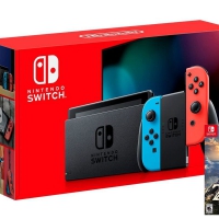 Máy Chơi Game Nintendo Switch Với Neon Blue-Game Zelda Breath of the Wild-MODEL 2019