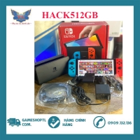 Máy game Nintendo Switch Oled Neon HACK 512gb - Đã Qua Sử Dụng