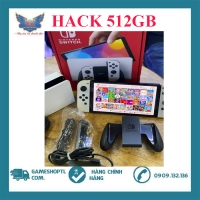 Máy game Nintendo Switch Oled Trắng Hack 512gb - Đã Qua Sử Dụng