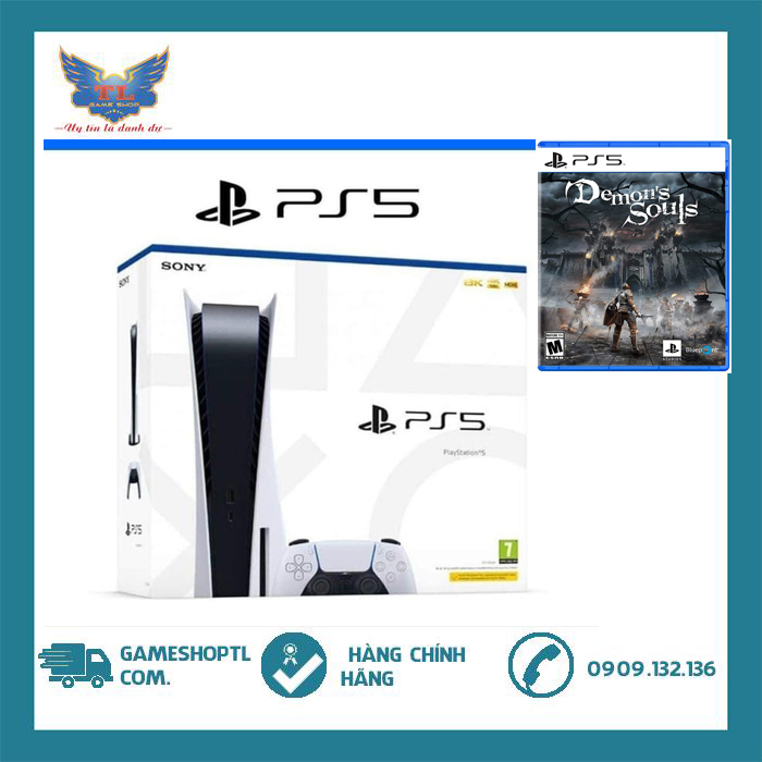 Máy chơi game PS5 Kèm Game Demons Souls Cho Ps5 - Nhập Khẩu Chinh Hãng