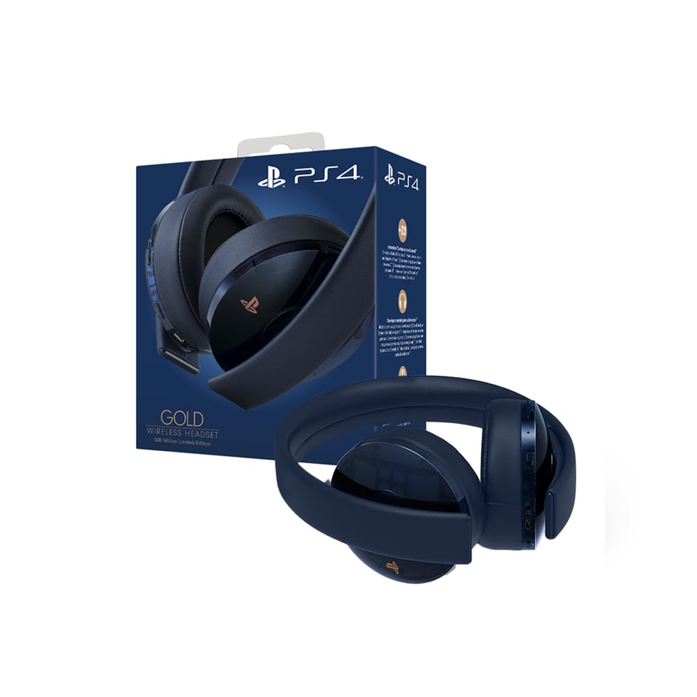 PS4 Gold Wireless Headset 500 Million Limited Edition