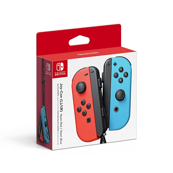 Tay Cầm Nintendo Switch Joy-Con Neon Red/Neon Blue - Hàng Nhập Khẩu